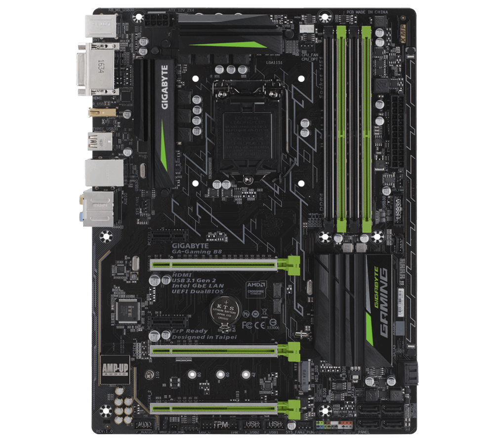 Gigabyte GAGaming B8 Motherboard Specifications On MotherboardDB